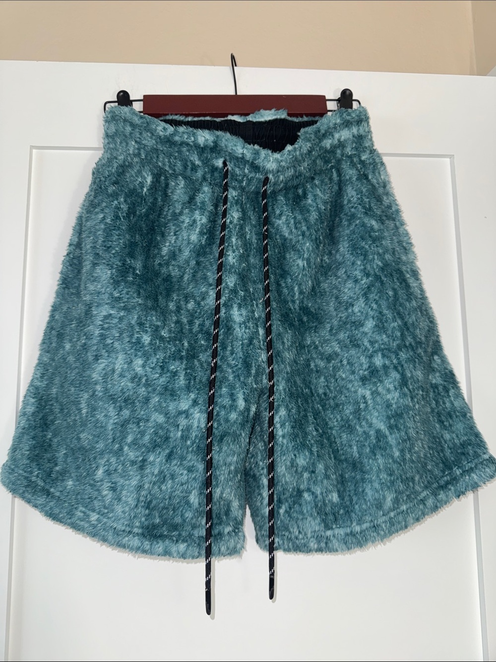 Urban Outfitters Teal Plush Lounge Shorts with Drawstring Sz Small